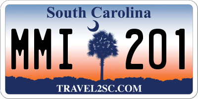 SC license plate MMI201