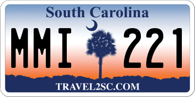 SC license plate MMI221