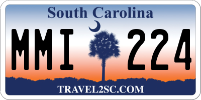 SC license plate MMI224