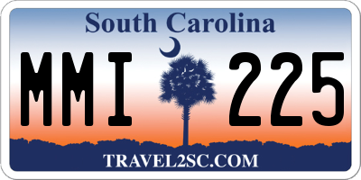 SC license plate MMI225