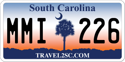 SC license plate MMI226