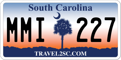 SC license plate MMI227