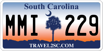 SC license plate MMI229