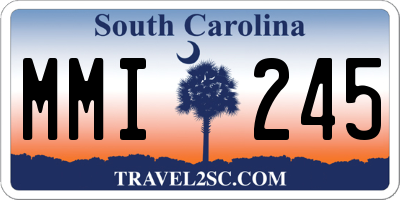 SC license plate MMI245