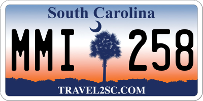 SC license plate MMI258