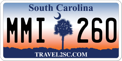 SC license plate MMI260
