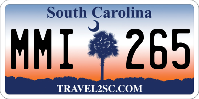 SC license plate MMI265