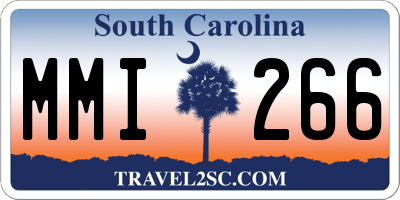 SC license plate MMI266