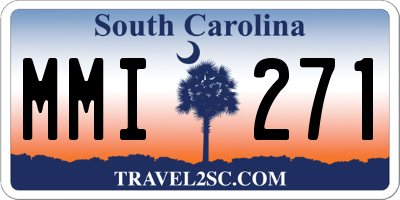 SC license plate MMI271