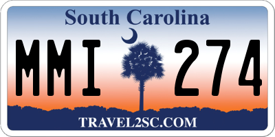 SC license plate MMI274