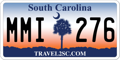 SC license plate MMI276