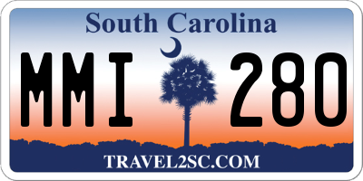 SC license plate MMI280