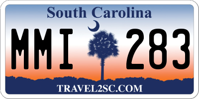 SC license plate MMI283
