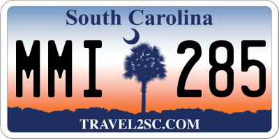 SC license plate MMI285
