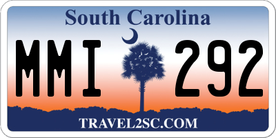 SC license plate MMI292