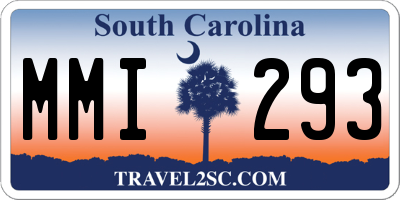 SC license plate MMI293