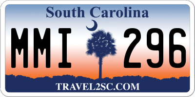 SC license plate MMI296