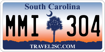 SC license plate MMI304