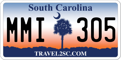 SC license plate MMI305