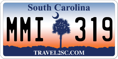SC license plate MMI319