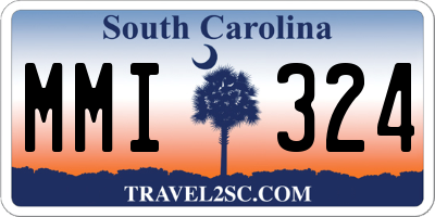 SC license plate MMI324