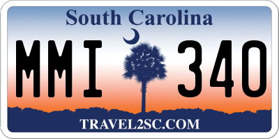 SC license plate MMI340