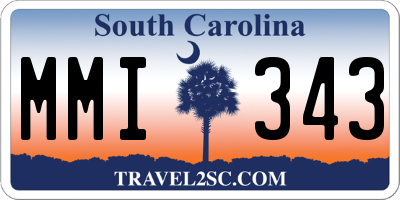 SC license plate MMI343