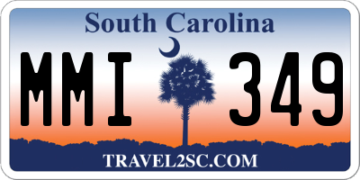 SC license plate MMI349