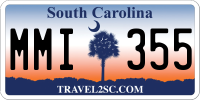 SC license plate MMI355
