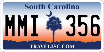SC license plate MMI356