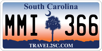 SC license plate MMI366