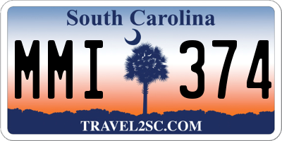 SC license plate MMI374