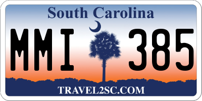 SC license plate MMI385