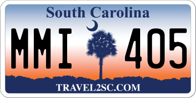 SC license plate MMI405