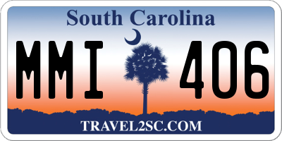 SC license plate MMI406
