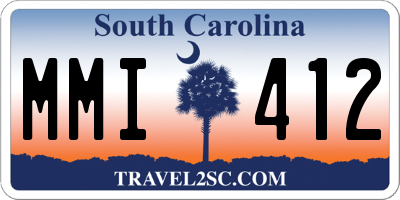 SC license plate MMI412