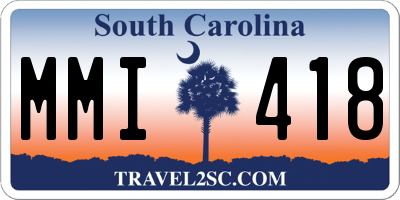 SC license plate MMI418