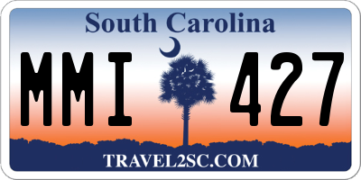 SC license plate MMI427