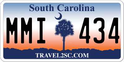 SC license plate MMI434
