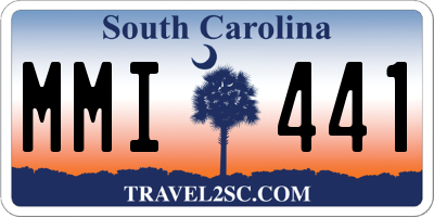 SC license plate MMI441