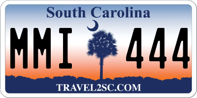 SC license plate MMI444