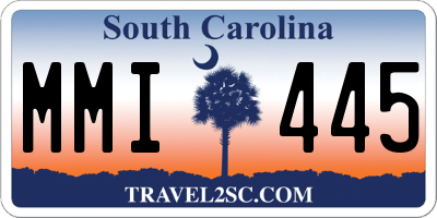SC license plate MMI445