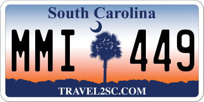 SC license plate MMI449