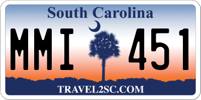 SC license plate MMI451