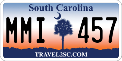 SC license plate MMI457