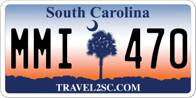 SC license plate MMI470