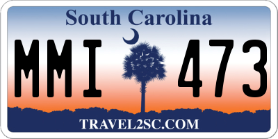 SC license plate MMI473