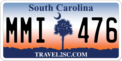 SC license plate MMI476