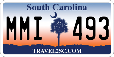 SC license plate MMI493