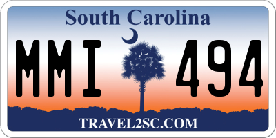 SC license plate MMI494